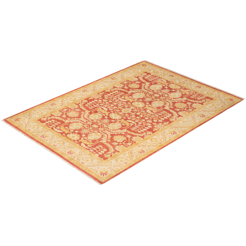 Tykiana One-of-a-Kind 6' 1" X 8' 10" Hand Knotted Area Rug