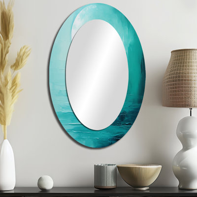 Miroir mural Teal Moon Tranquility I - Modern