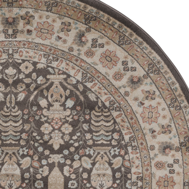 Oriental Indoor Rug, Round 5'3"