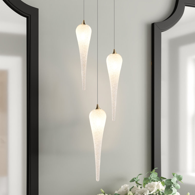 Icicle 3 - Light Cluster Pendant, Clear, Chrome