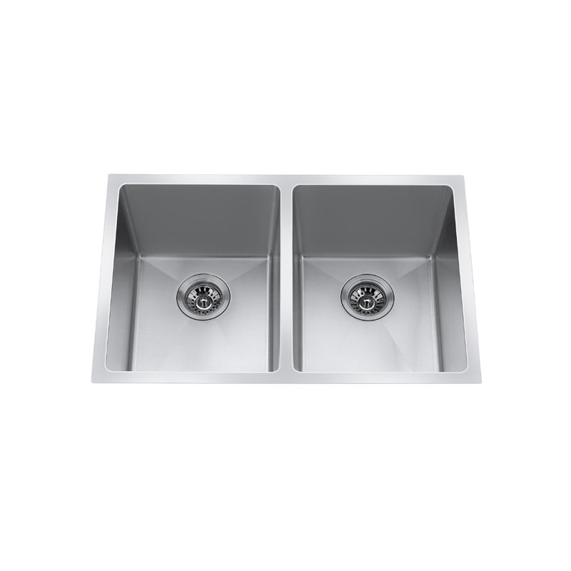Évier de cuisine à double cuve encastrable L 29 po x l 19 po