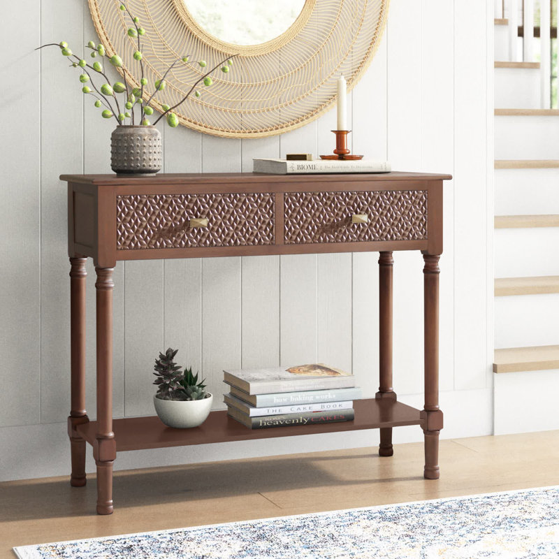 Peters 35.5'' Console Table, Brown