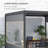 Claudette 3m x 2m Plastic Pergola-215188077