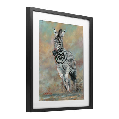 Kicking Up More Dust Framed Print Under Glass, design by David Stribbling