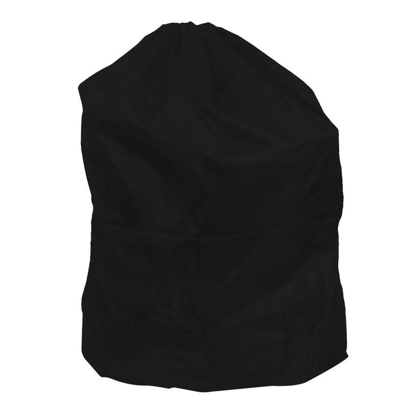 Sac à linge avec cordon - Très grande doublure en nylon lavable très résistante aux déchirures, Noir