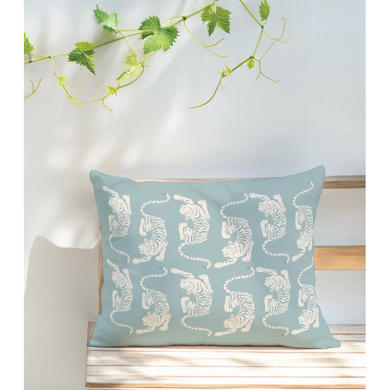 Coussin extérieur Hey Tiger, Bleu