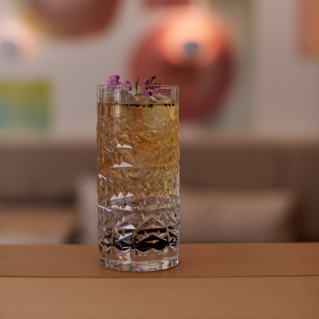 Mixology 16.25 oz. Textures Hi-Ball Drinking Glasses (Set Of 4) Luigi Bormioli