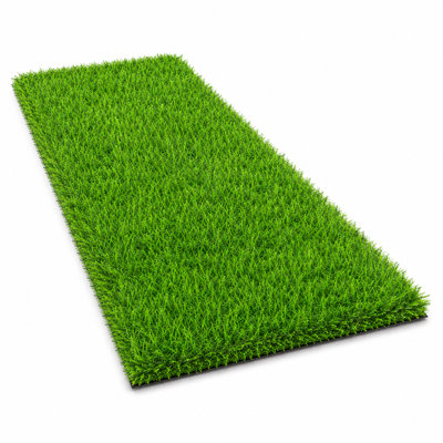 6' x 25' Synthetic Artificial Grass Turf Rug with 0.8'' Pile Height for Event and Patio Decor