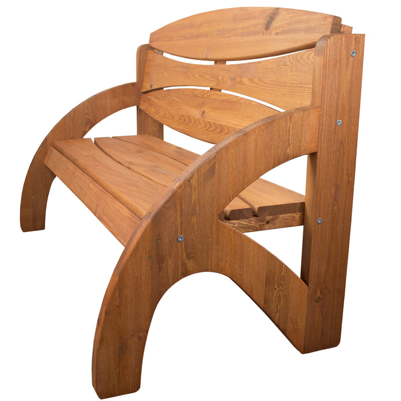 Talreja Solid Wood Pine Outdoor Bench, Teak