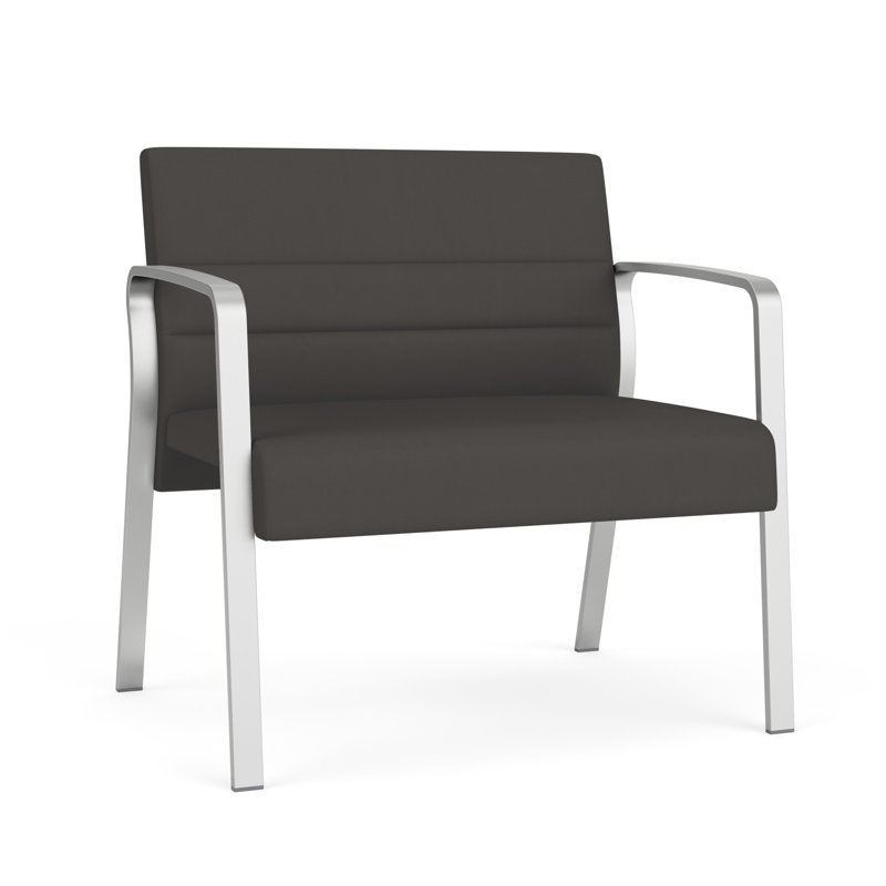 Chaise bariatique Waterfall, Argent, Vinyle gris anthracite Patriot Plus