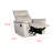 Lenne Manual Recliner Chair, Taupe Leather Match, Padded Arms