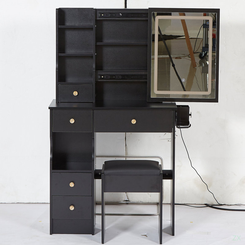Petit meuble-lavabo 29,2 po avec tabouret de bureau et tabouret
