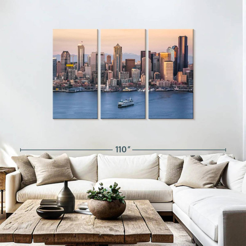 View Of Seattle, 48" H x 74" W