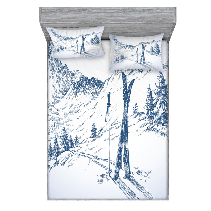 Microfiber Sheet Set, Queen Sheet Set with Fitted Sheet