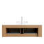 Wall Mounted Single Double With Glass Top