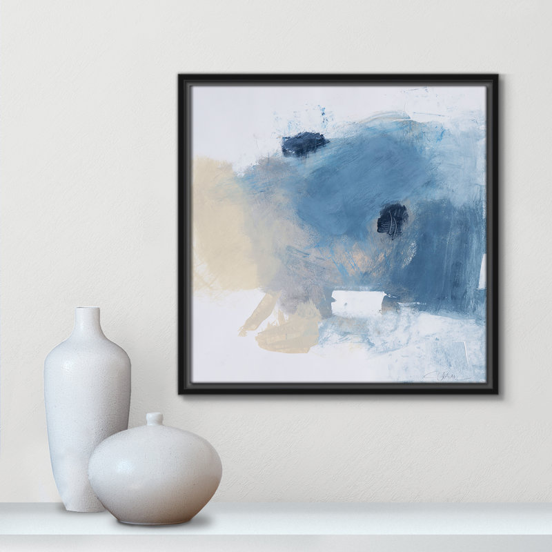 Collection Coastal Carnival «Coastal Carnival I - Square Version» par Casa Fine Arts, Cadre flottant noir