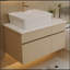 Petit meuble-lavabo flottant simple 31,5 pouces avec lavabo
