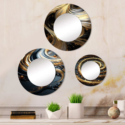 Elijio Metal Round Mirror