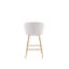 Tabouret de bar rembourré avec repose-pieds Elijah-107437724