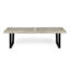 Banc de patio avec pieds en fer-1261191061