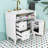 Freestanding Bathroom Vanity with Adjustable Storage-1618723890