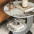 Sintered Stone Side Table 2 Tier Round End Table Living Room-815015985