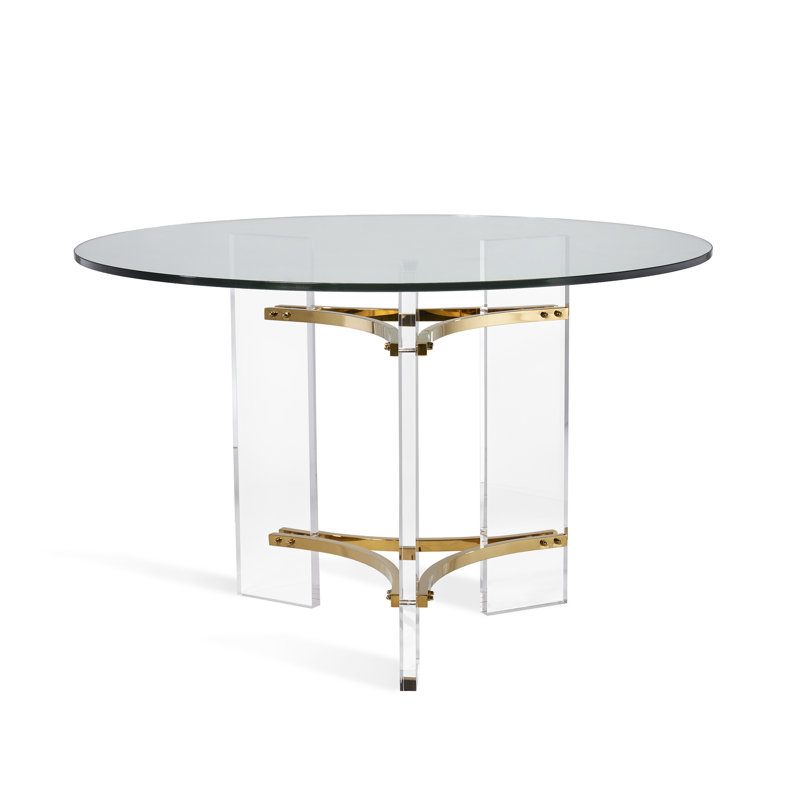 Tamara Round Glass Dining Table