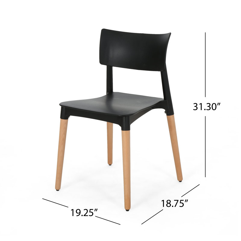 Bohrer Side Chair in Gray, Black