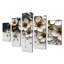 Ensemble de salon art mural blanc et bleu Meadow Charm II - Cornflowers