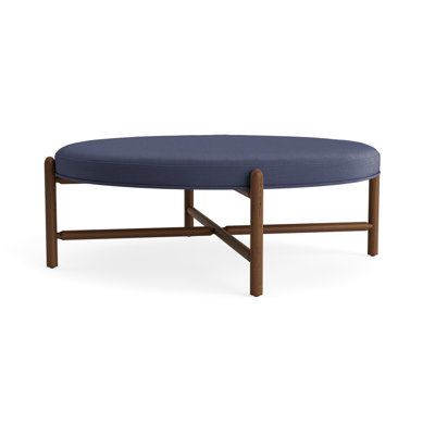 Vane 48" Linen Upholstered Ottoman