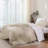 Solayne 100% Washed Cotton Duvet Cover Set with Faux Hemp Texture, Solid Color, Zipper Closure and Corner Ties-111685168-111685183