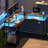Kamai 54" L Shaped Computer Desk for Home Office Gaming Desk with LED Built-in Outlets with Storage Shelf-1198469283