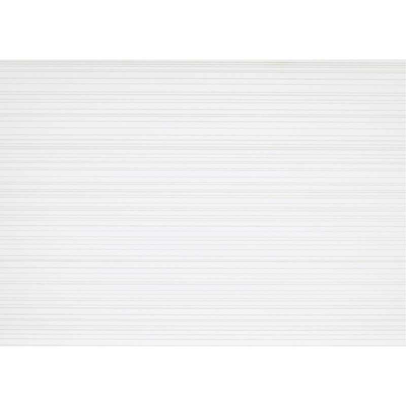 Grand lit avec look moderne, finition blanche et ornement de ligne noire contemporaine en bois, détail décoratif, Grand lit
