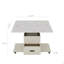 Table de salle à manger relevable avec 4 tabourets et 1 table de rangement escamotable + 2 tiroirs