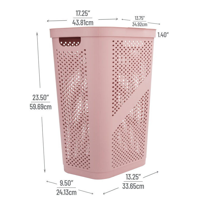 Panier à linge léger et perforé, Pink