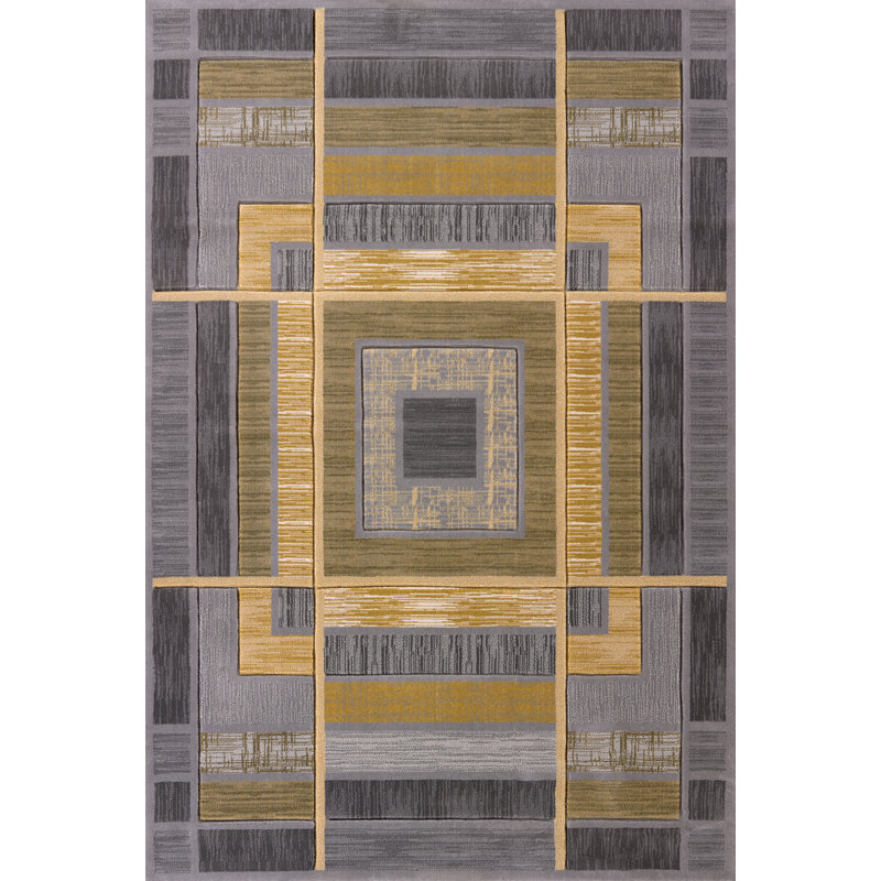 Tapis argenté Dov, Tapis de couloir 2 pi 7 po x 7 pi 2 po
