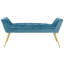 Absolon Velvet Upholstered Bench-1301029215
