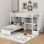 Twin Over Twin Loft Bed With Desk-494991200