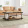 Nikole 42" Wide Industrial Rustic Solid Wood Metal Rectangular Coffee Table With 1 Shelf