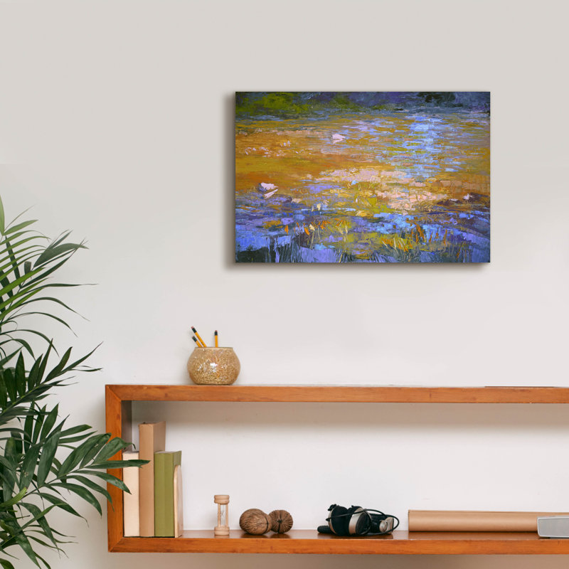  «Indian Summer» par Dorothy Fagan, art mural sur toile, H 12 po x l 18 po