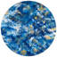 Tapis bleu abstrait tissé à la machine-1091894957
