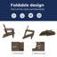 Chaise Adirondack pliante en plastique / résine Wolak-930395064
