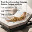 Base de lit réglable avec télécommande sans fil inclinée pour tête et pied de massage, deux types de ports USB: Type-A et Type-C, veilleuse à DEL, 4 pieds réglables en hauteur Assemblage facile-118094358
