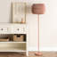 Caillen 143cm Pink Traditional Floor Lamp