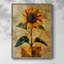 Reproduction encadrée FLORAL Series CDLxxIV - bois massif-1067124525