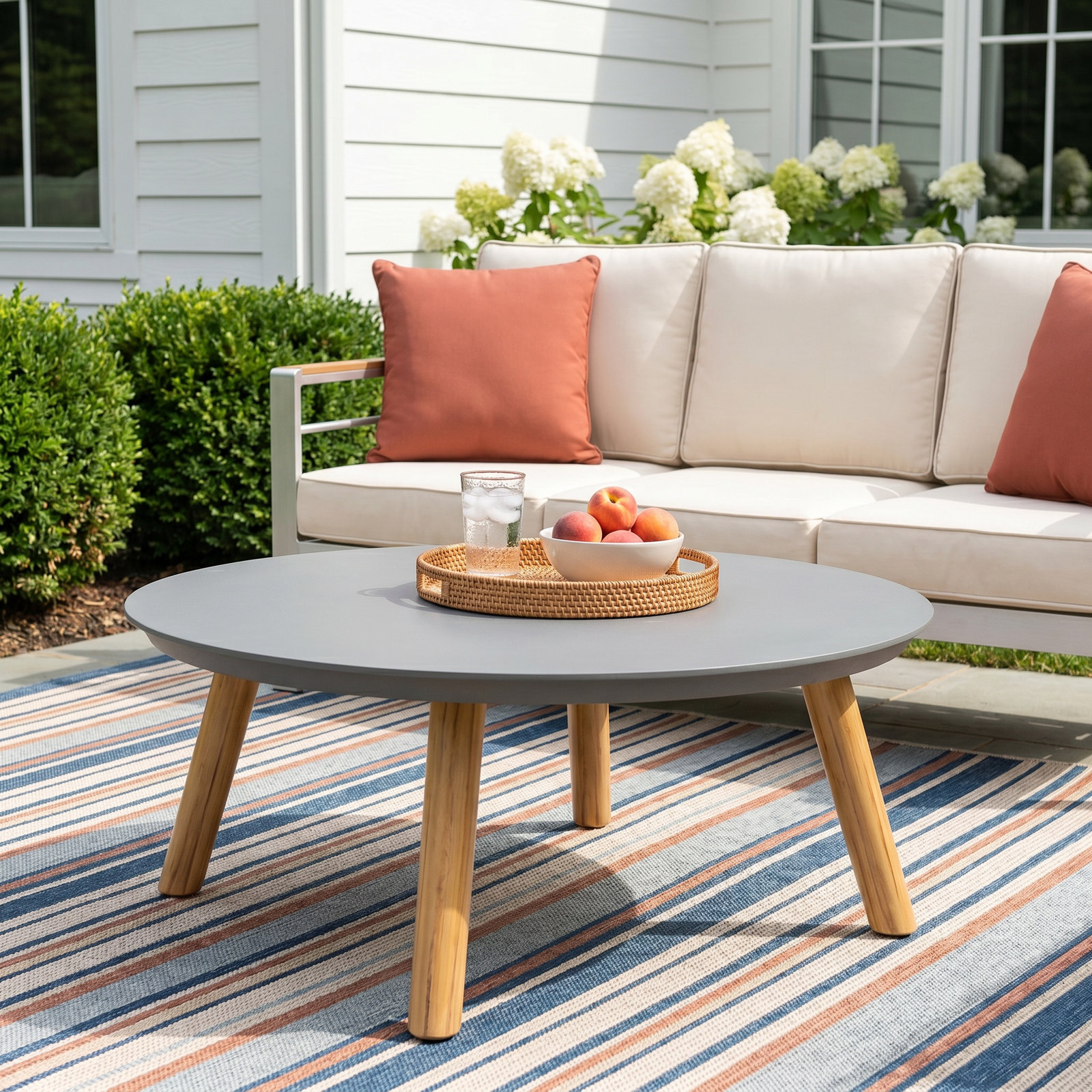 Palina 35" Teak Patio Table