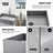 Coca Gothic 19" L x 15" W x 5" H Rectangular Concrete Vessel Bathroom Sink with 12" H Faucet