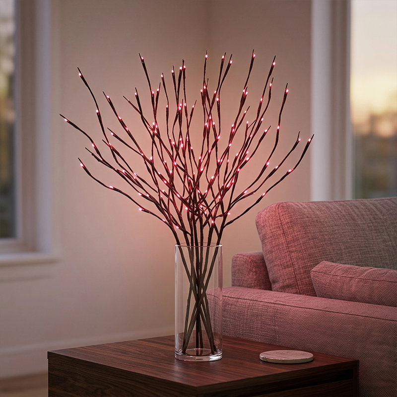 1 PCS 20 DELs Simulé Branche D'arbre, À Piles Fées Lumières Branches De Saule pour Noël Décoration de Chambre À Coucher