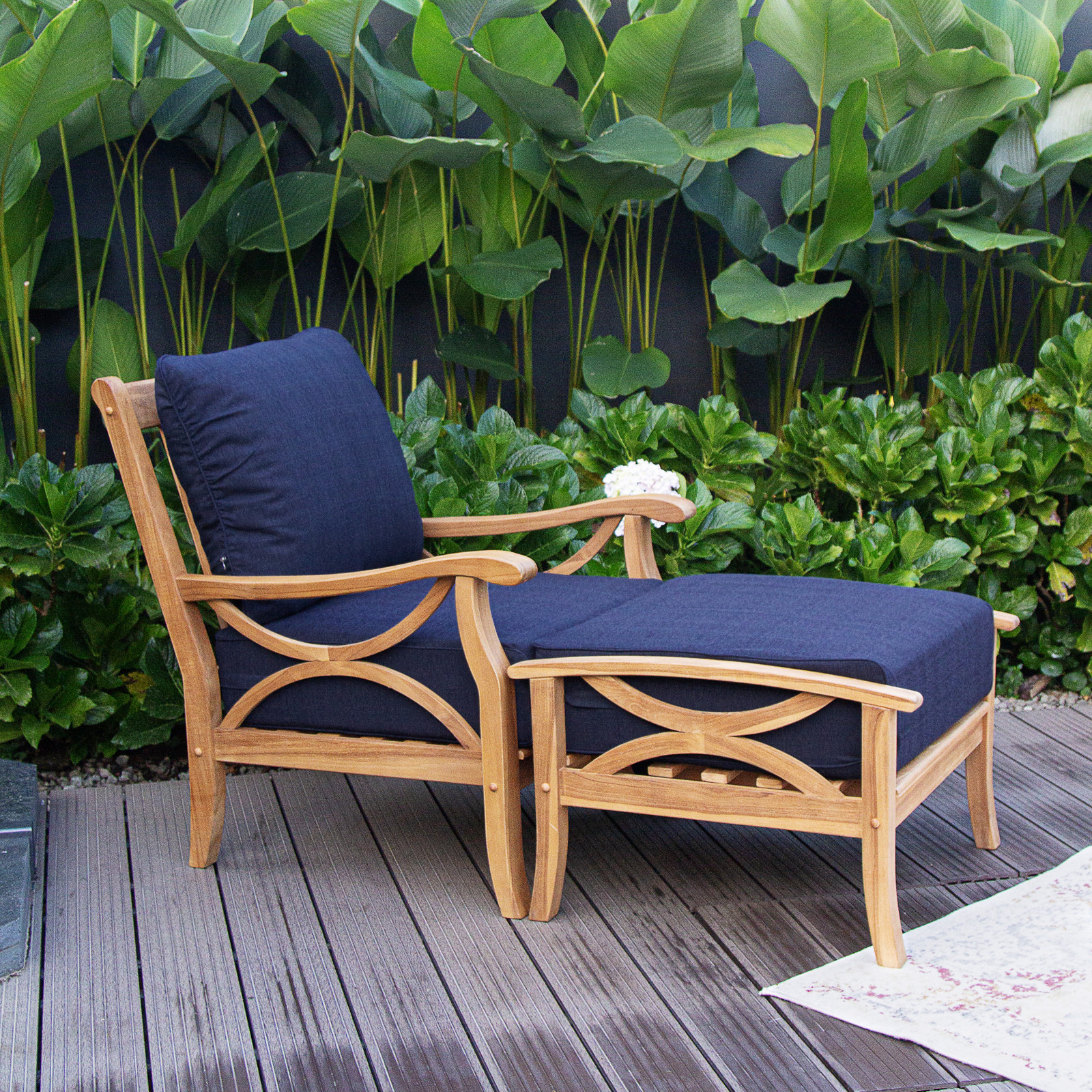 Brunswick 1-Person Patio Seating Group, Navy