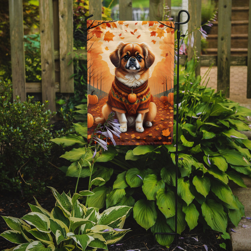 Drapeau de jardin double en polyester H 15,5 po x l 11,25 po